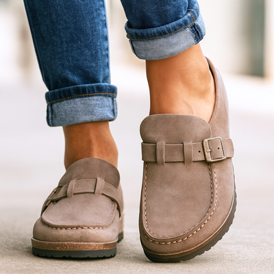 Éméria™ | Women’s Suede Buckle Loafers