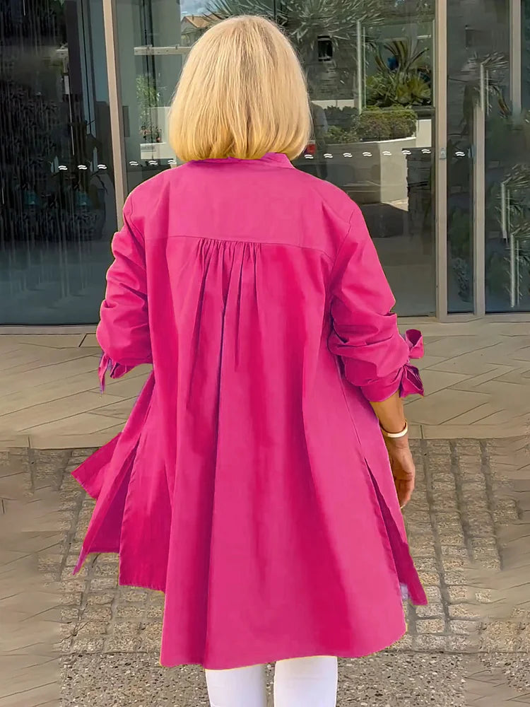 Aloma™ | Elegant Long Shirt Jacket