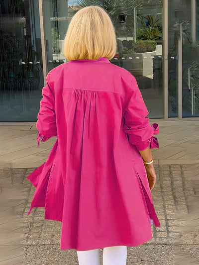 Aloma™ | Elegant Long Shirt Jacket