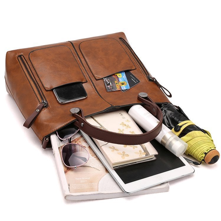 Horyane™ | Women’s Vintage Leather Tote Bag