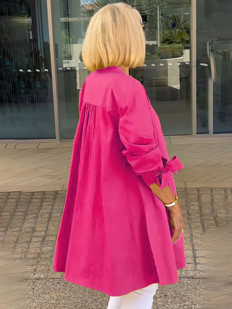Aloma™ | Elegant Long Shirt Jacket
