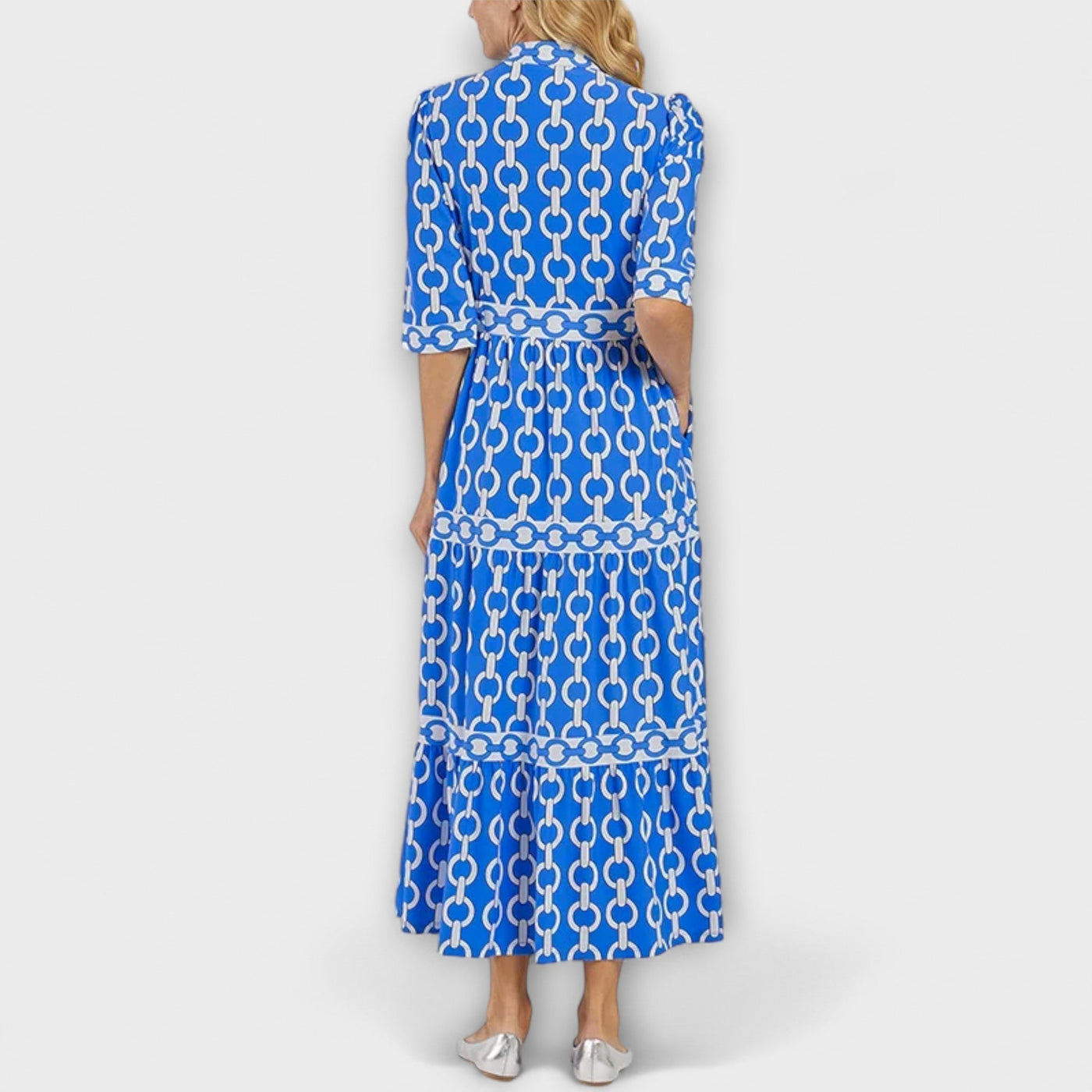 Melody™ | Bold Chain Print Midi Dress