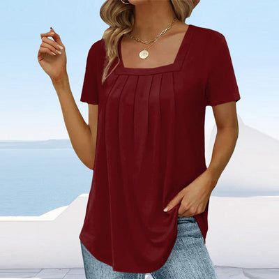 Mindy™ | Elegant Pleated Blouse