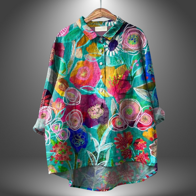 Jacinthe™ | Classic Floral Blouse