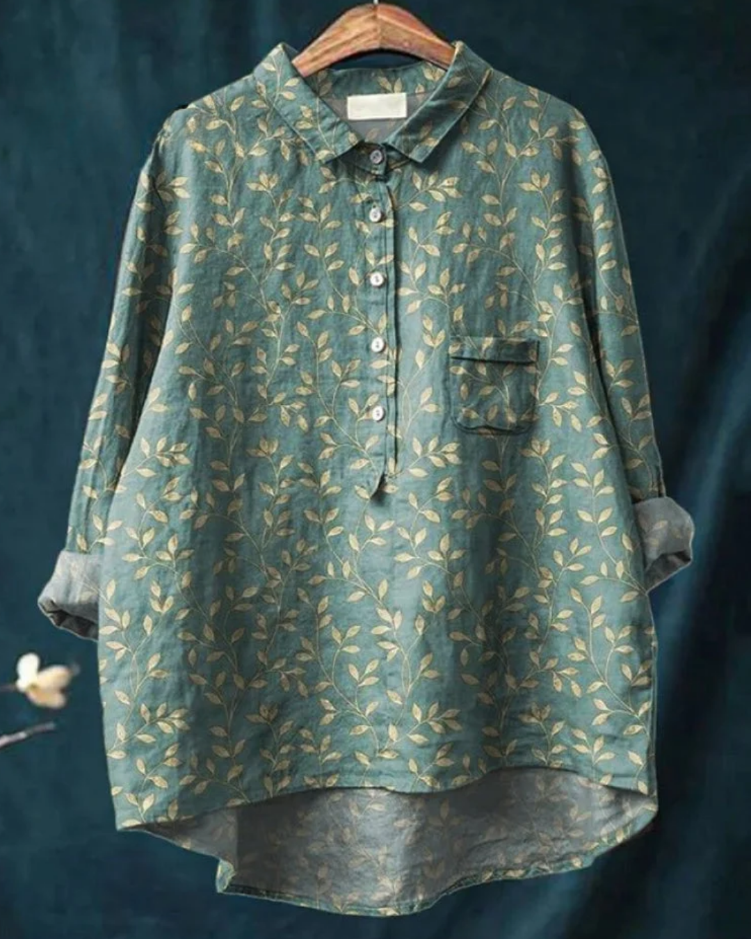 Harper™ | Stylish Floral Button-Down Shirt