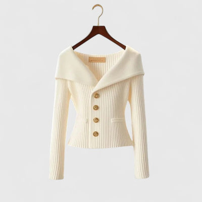 Maelis™ | Sculpted Ribbed Blazer Top