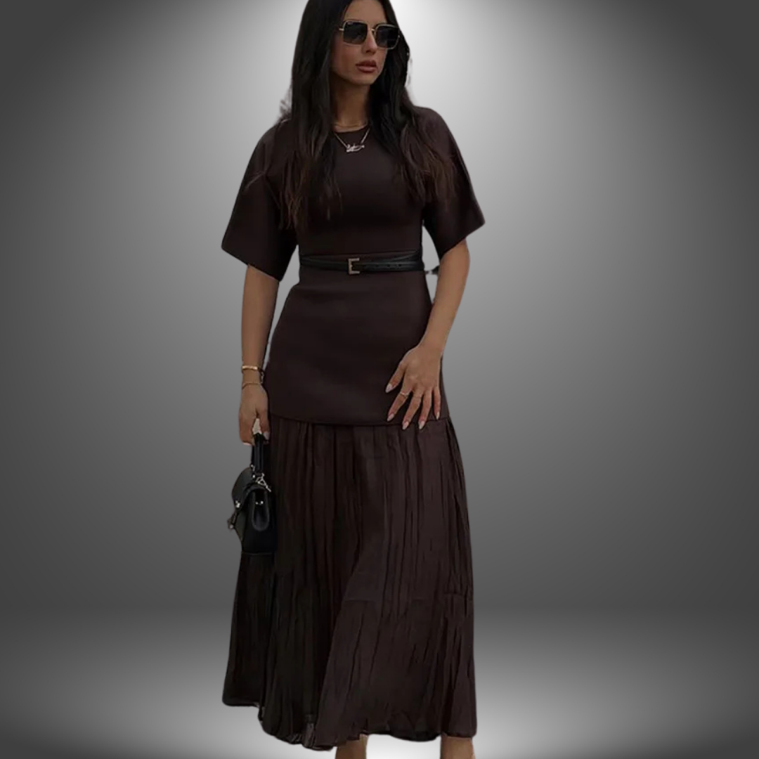Andrea™ | Pleated Maxi Dress