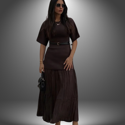 Andrea™ | Pleated Maxi Dress