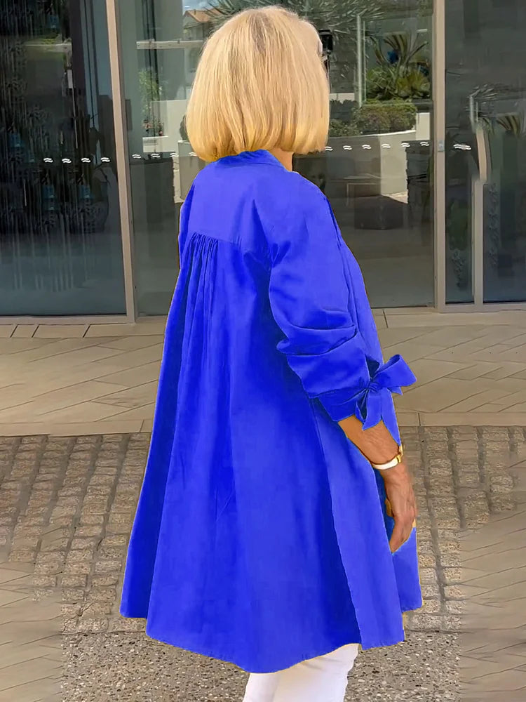 Aloma™ | Elegant Long Shirt Jacket
