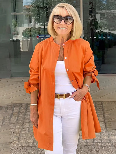 Aloma™ | Elegant Long Shirt Jacket