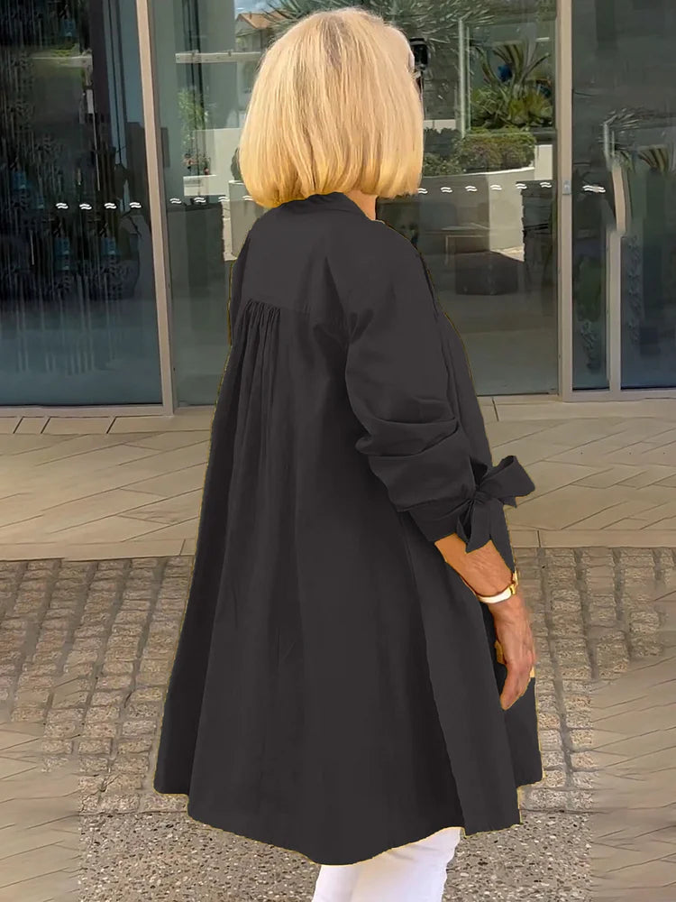 Aloma™ | Elegant Long Shirt Jacket