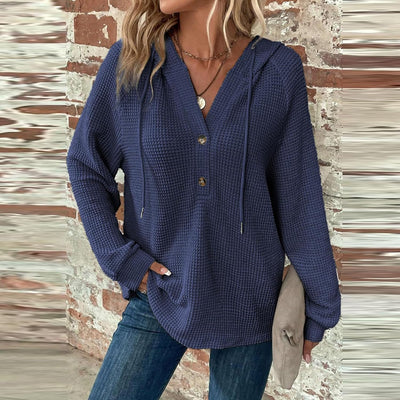 Sorelia™ | Cozy Waffle-Knit Hoodie