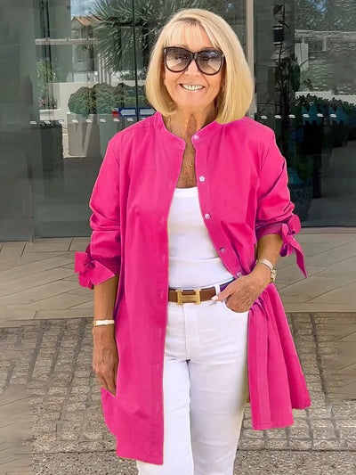 Aloma™ | Elegant Long Shirt Jacket