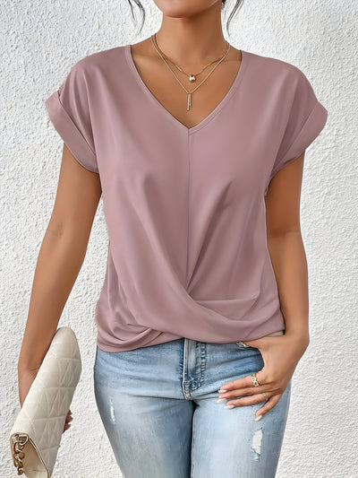 Naomi™ | V-Hals Twist Front Top