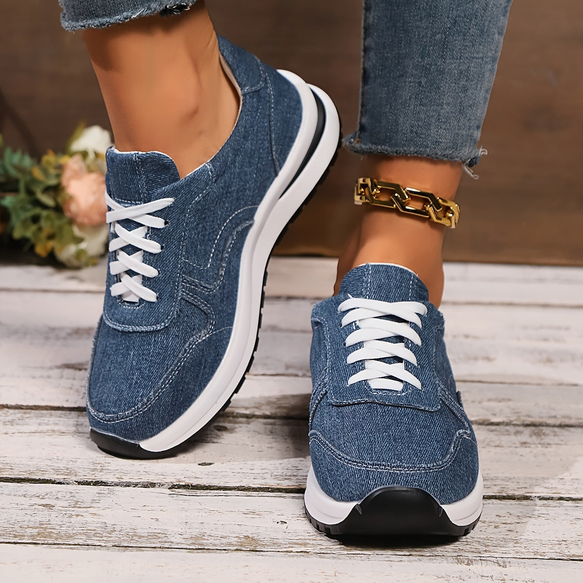 Aveline™ | Lightweight Denim Sneakers