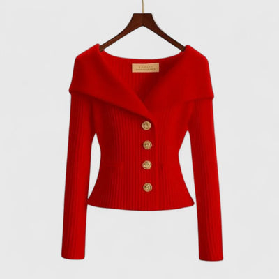 Maelis™ | Sculpted Ribbed Blazer Top
