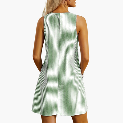 Ella™ | Striped Sleeveless Dress