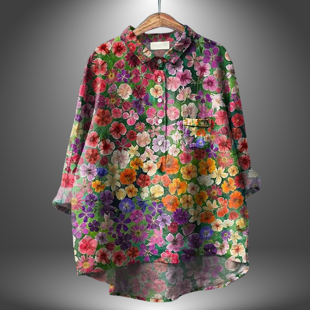 Jacinthe™ | Classic Floral Blouse