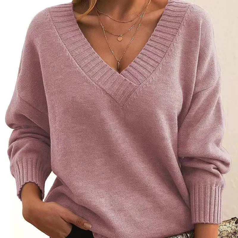 Anelys™ | Classic V-Neck Sweater