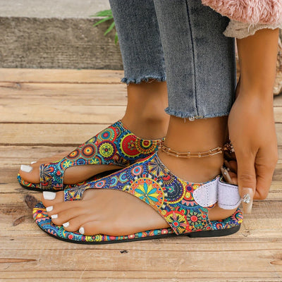 Calypso™ | Boho Mandala Print Sandals