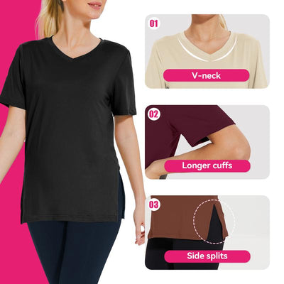 Élise™ | 3-Pack Essential V-Neck T-Shirts