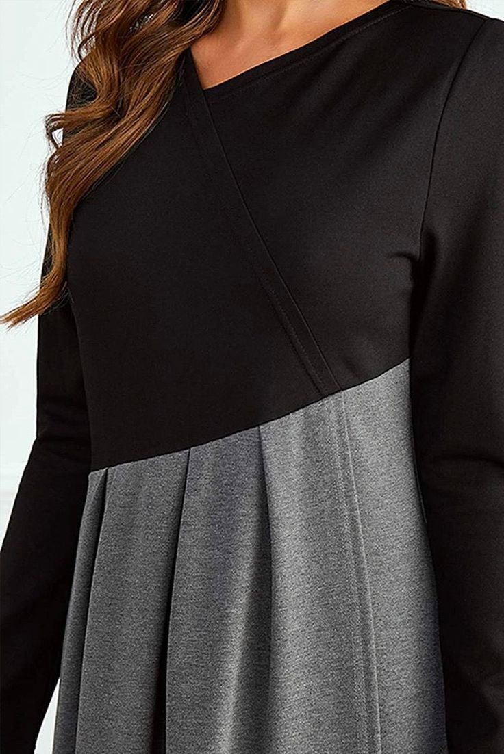 Amara™ | Two-Tone Pleated Maxi Dress