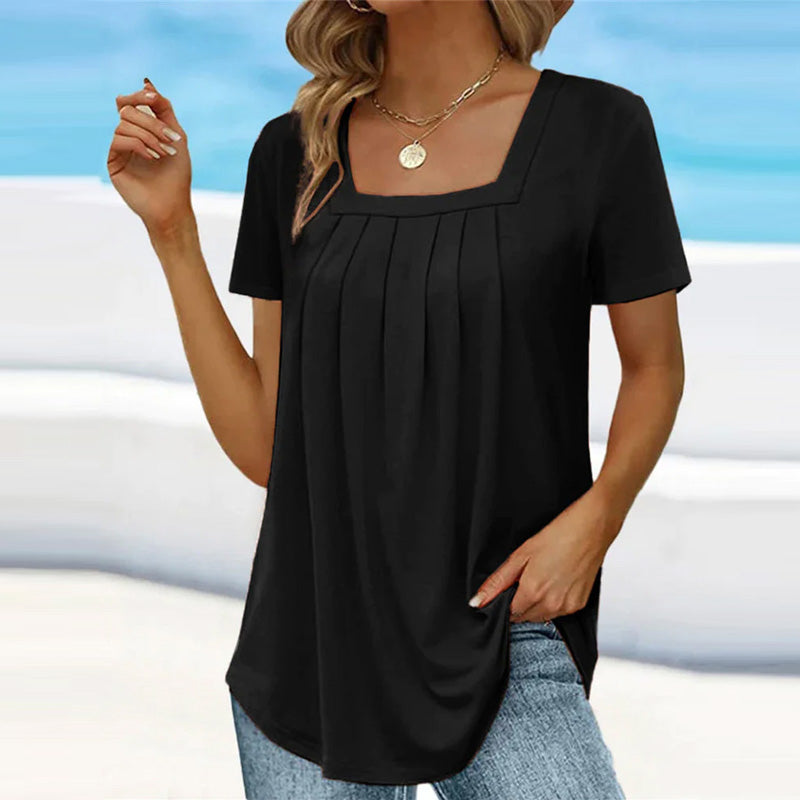Mindy™ | Elegant Pleated Blouse