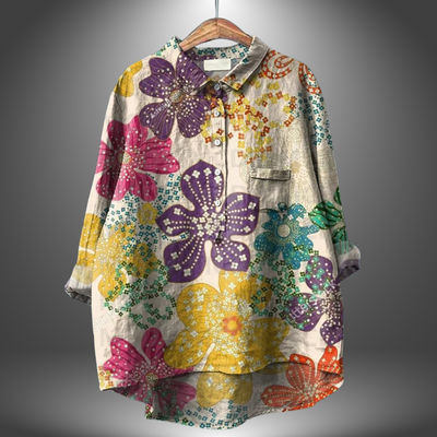 Jacinthe™ | Classic Floral Blouse