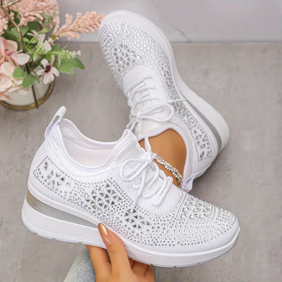 Jordyn™ | Crystal Knit Sneakers
