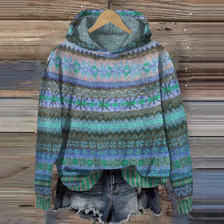 Rosalie™ | Boho Knit Hoodie