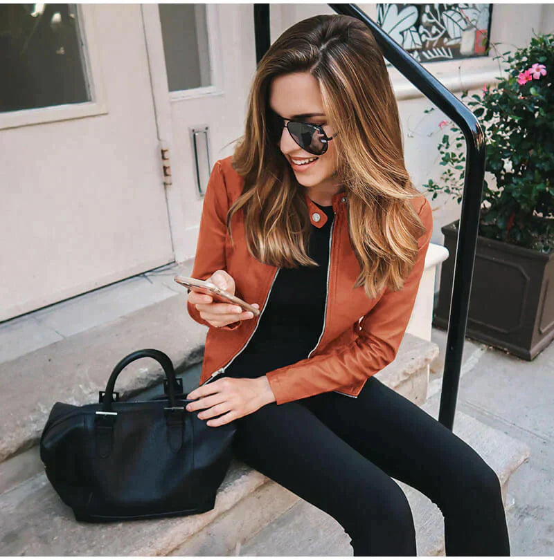 Séraphine™ | Italian Leather Jacket