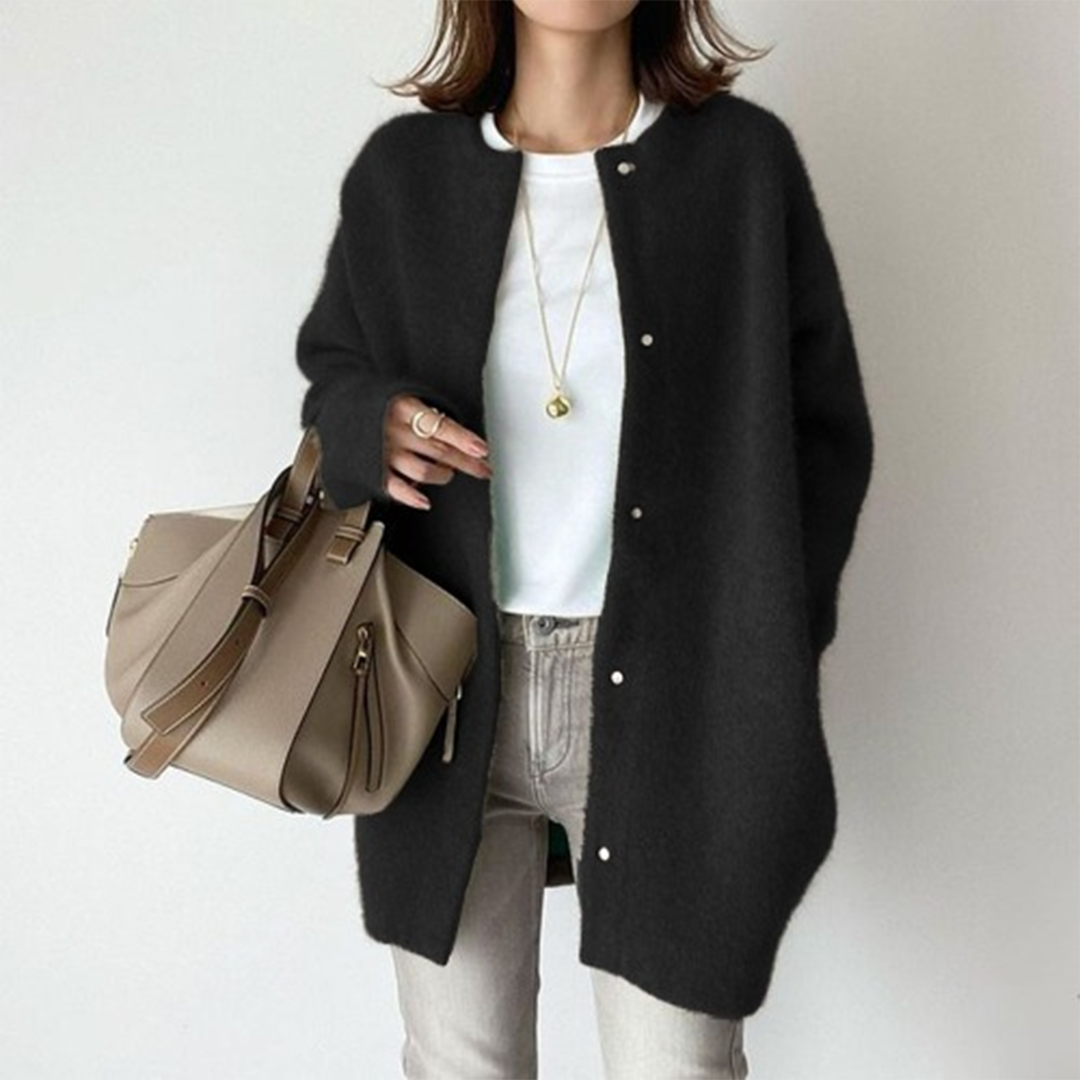 Clémence™ | Soft Longline Knit Cardigan