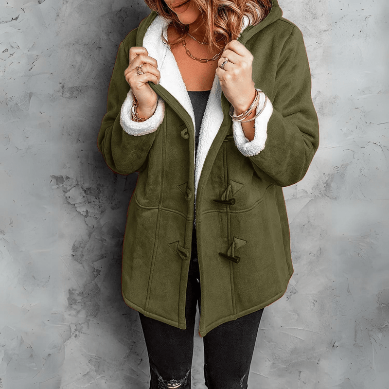 Sutton™ | Chic Plush Hooded Coat