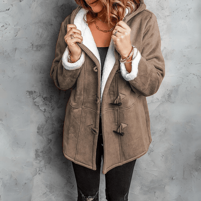 Sutton™ | Chic Plush Hooded Coat