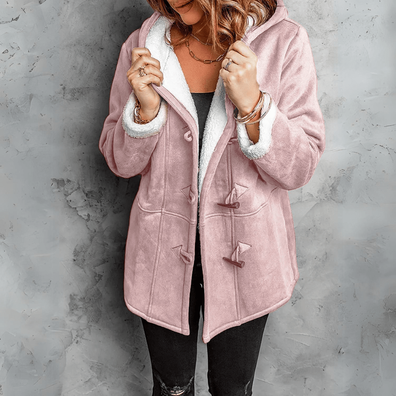 Sutton™ | Chic Plush Hooded Coat
