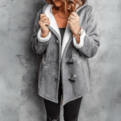 Sutton™ | Chic Plush Hooded Coat