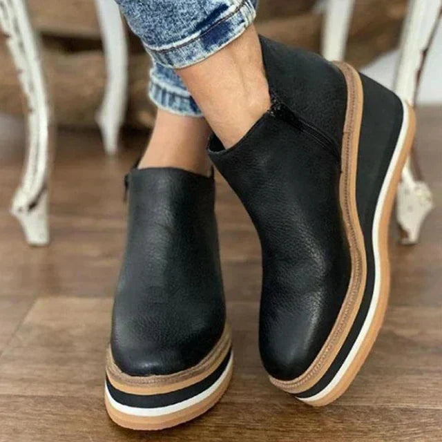 Carmen™ | Platform Wedge Ankle Boots