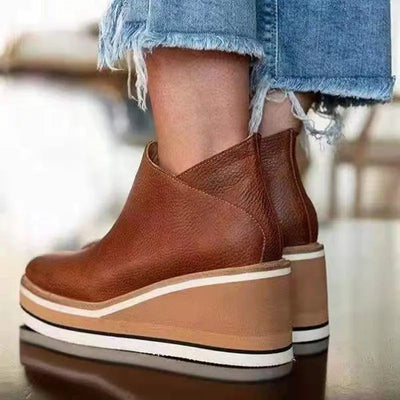 Carmen™ | Platform Wedge Ankle Boots