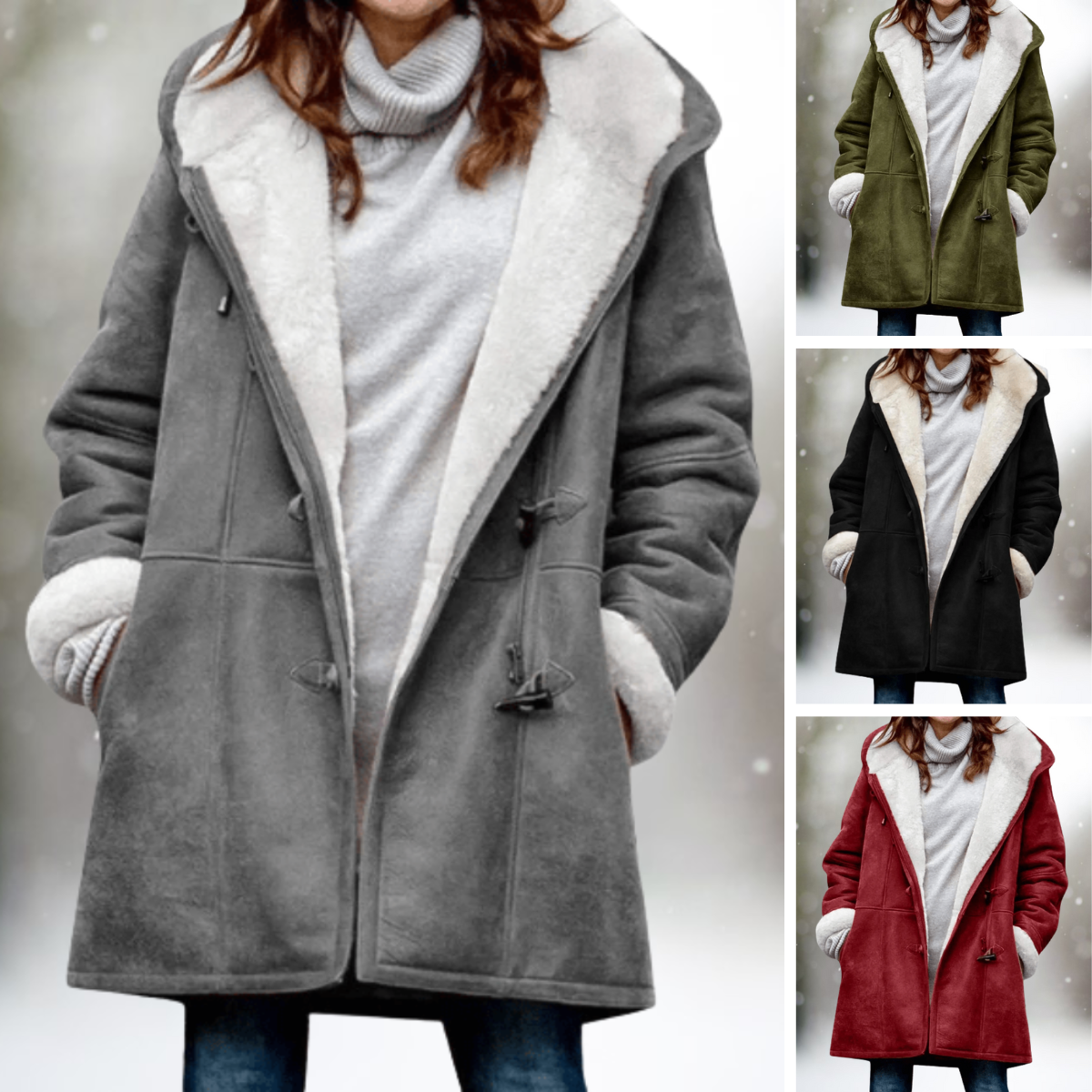 Isolde™ | Shearling-Lined Winter Coat