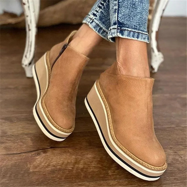 Carmen™ | Platform Wedge Ankle Boots