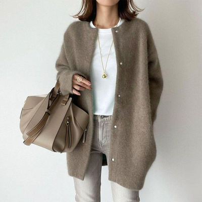Clémence™ | Soft Longline Knit Cardigan