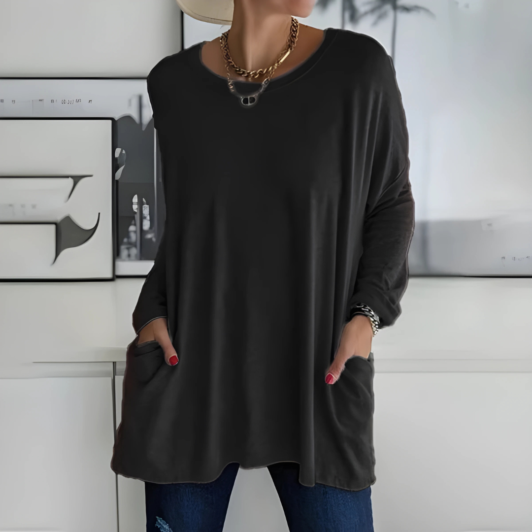 Haisley™ | Oversized Pocket Tunic Top