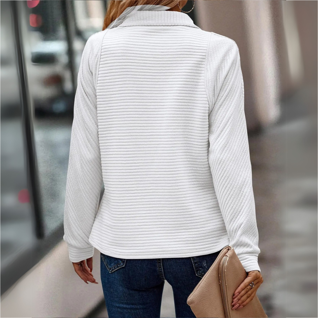 Kaëlia™ | Women’s Ribbed Quarter-Zip Pullover