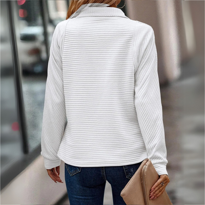 Kaëlia™ | Women’s Ribbed Quarter-Zip Pullover