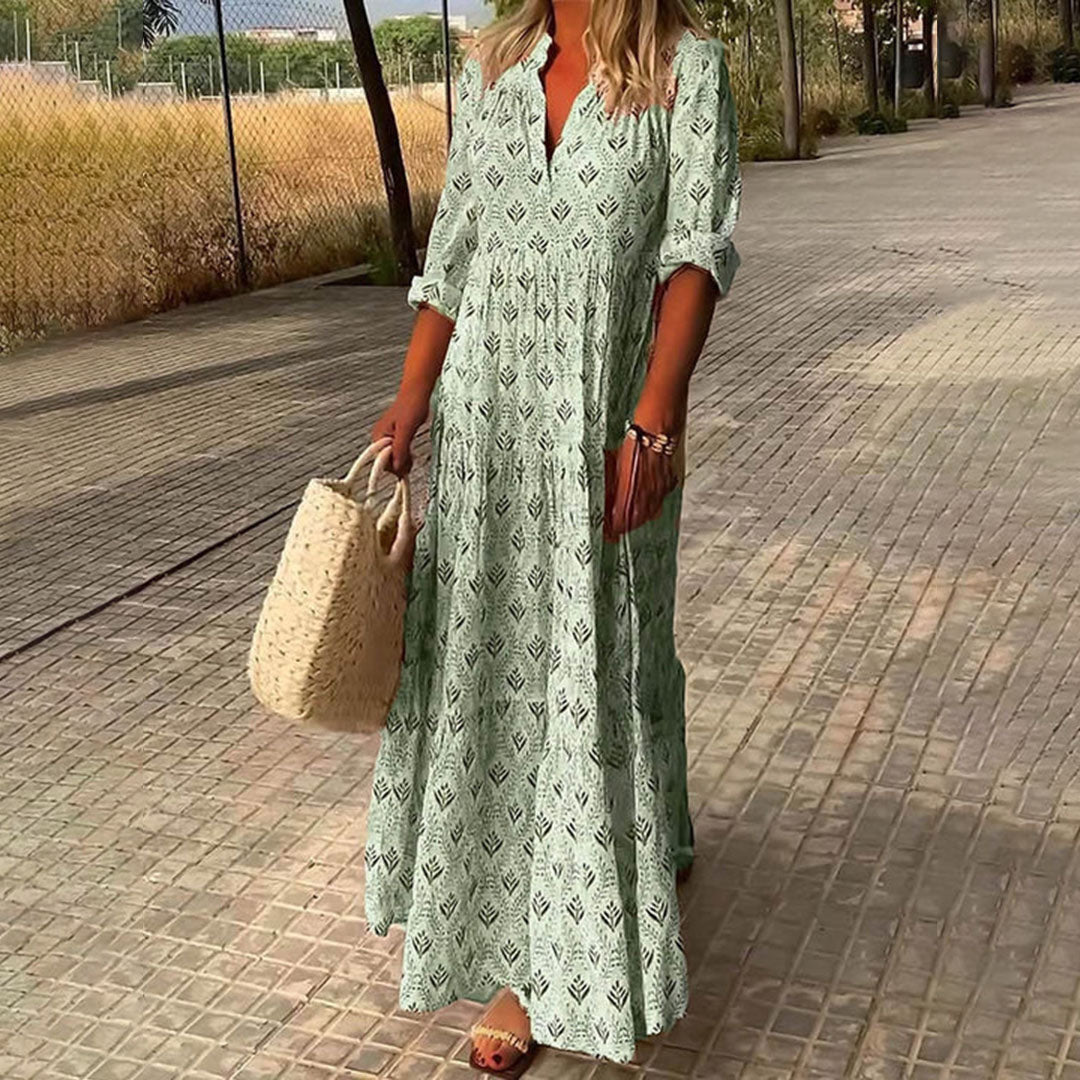 Capucine™ | Elegant Boho Maxi Dress