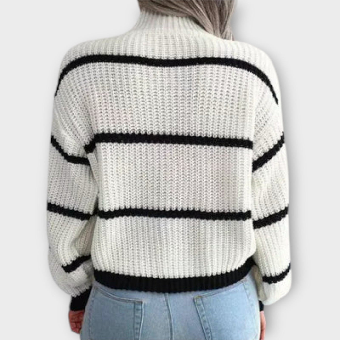 Ivy™ | Striped Chunky Knit Sweater