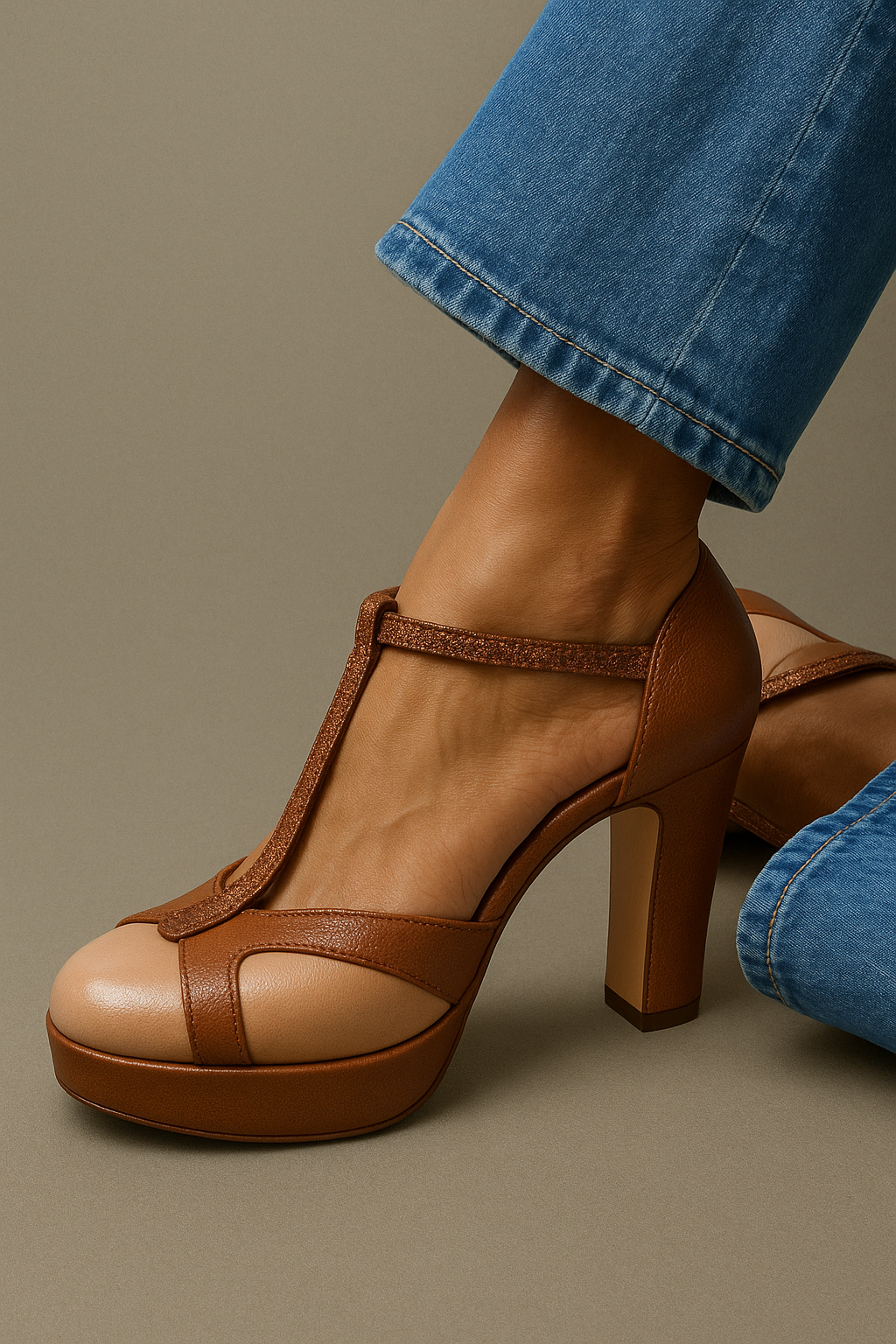 Brelia™ | T-Strap Block Heels