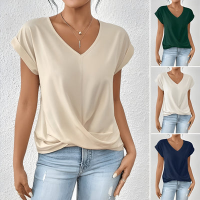 Naomi™ | V-Hals Twist Front Top