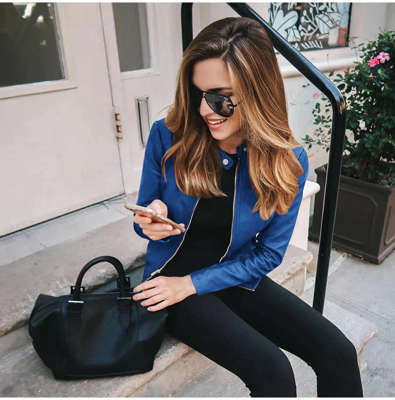 Séraphine™ | Italian Leather Jacket