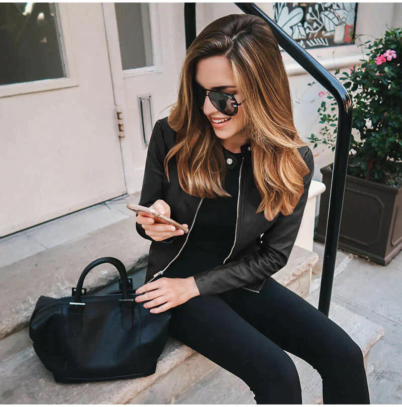 Séraphine™ | Italian Leather Jacket
